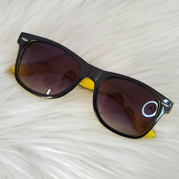 Subaru Motorsports Moto Auto Classic Square Frame Black Yellow Sunglasses Mens - Picture 3 of 11